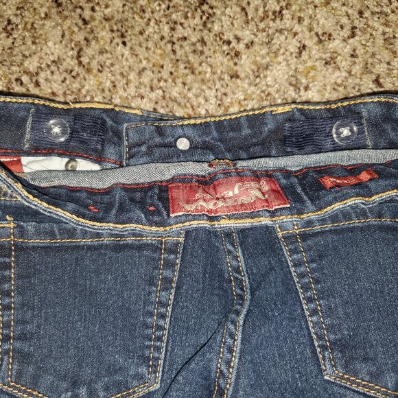 Girls Arizona Straight Blue Jeans with adjustable bands, Size 10 - Picture 4 of 5